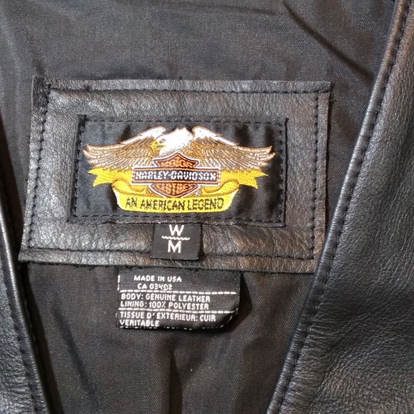 Harley Davidson Women's Leather Vest - Picture 7 of 12